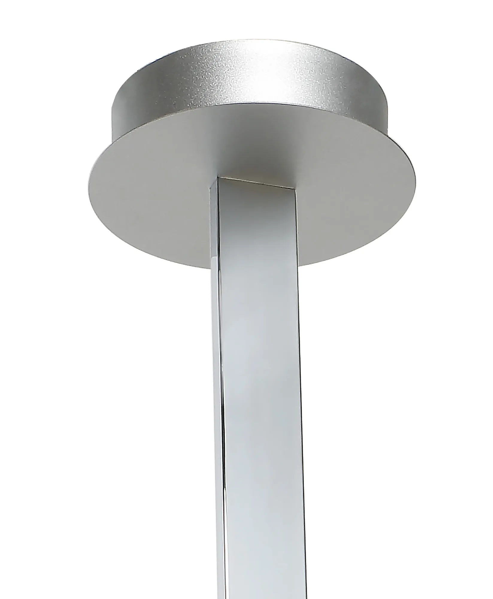 Nur XL 50W LED Dimmable Rectangular Semi Flush Silver M5820  Mantra Nur Silver XL